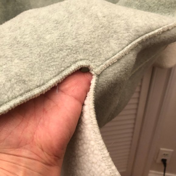 DENIM & CO Mint Green Fleece Jacket Coat, 1X - Picture 10 of 13